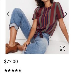 Madewell front tie top